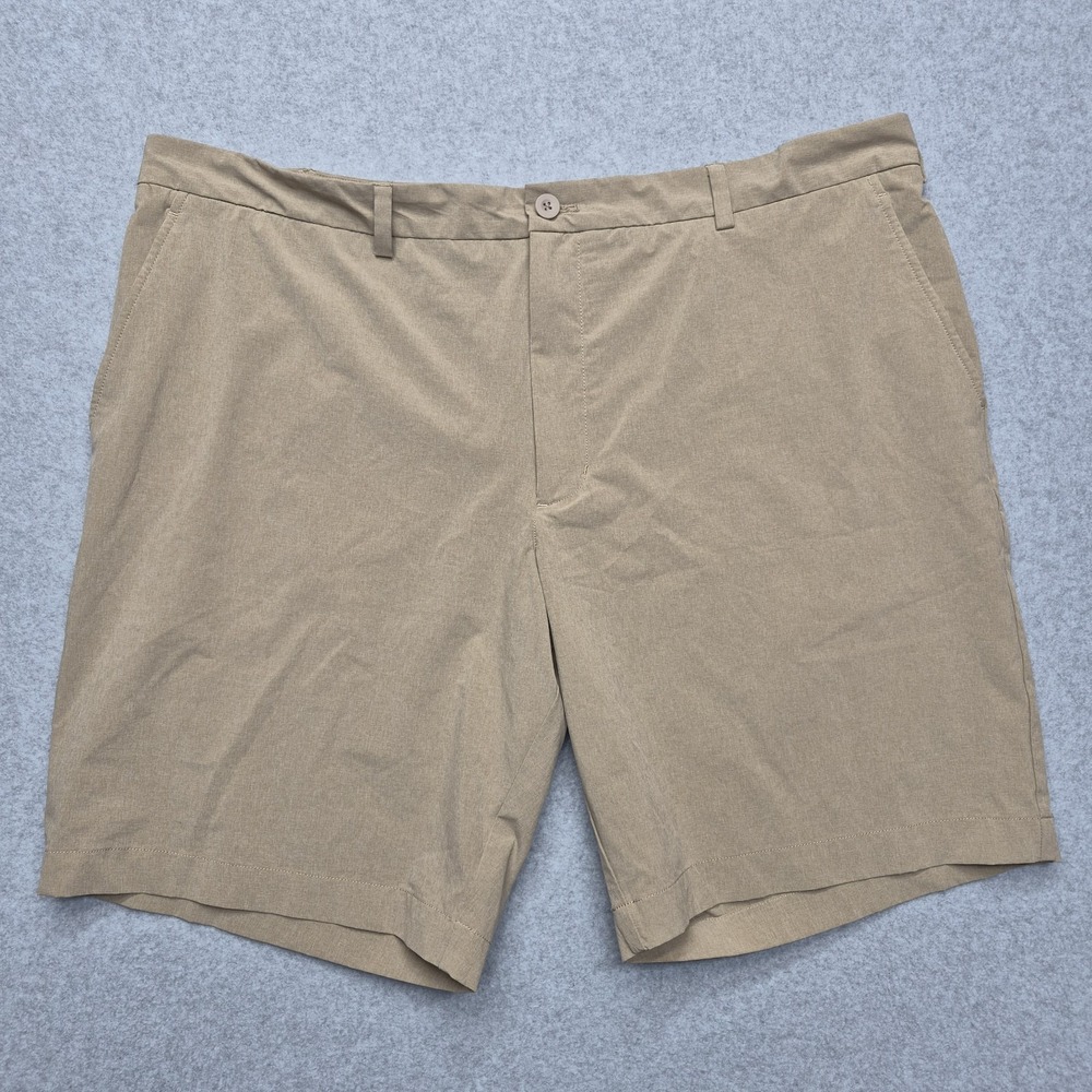 Vineyard Vines Shorts Mens 44 Tan Performance On-The-Go Breaker Khaki Stretch